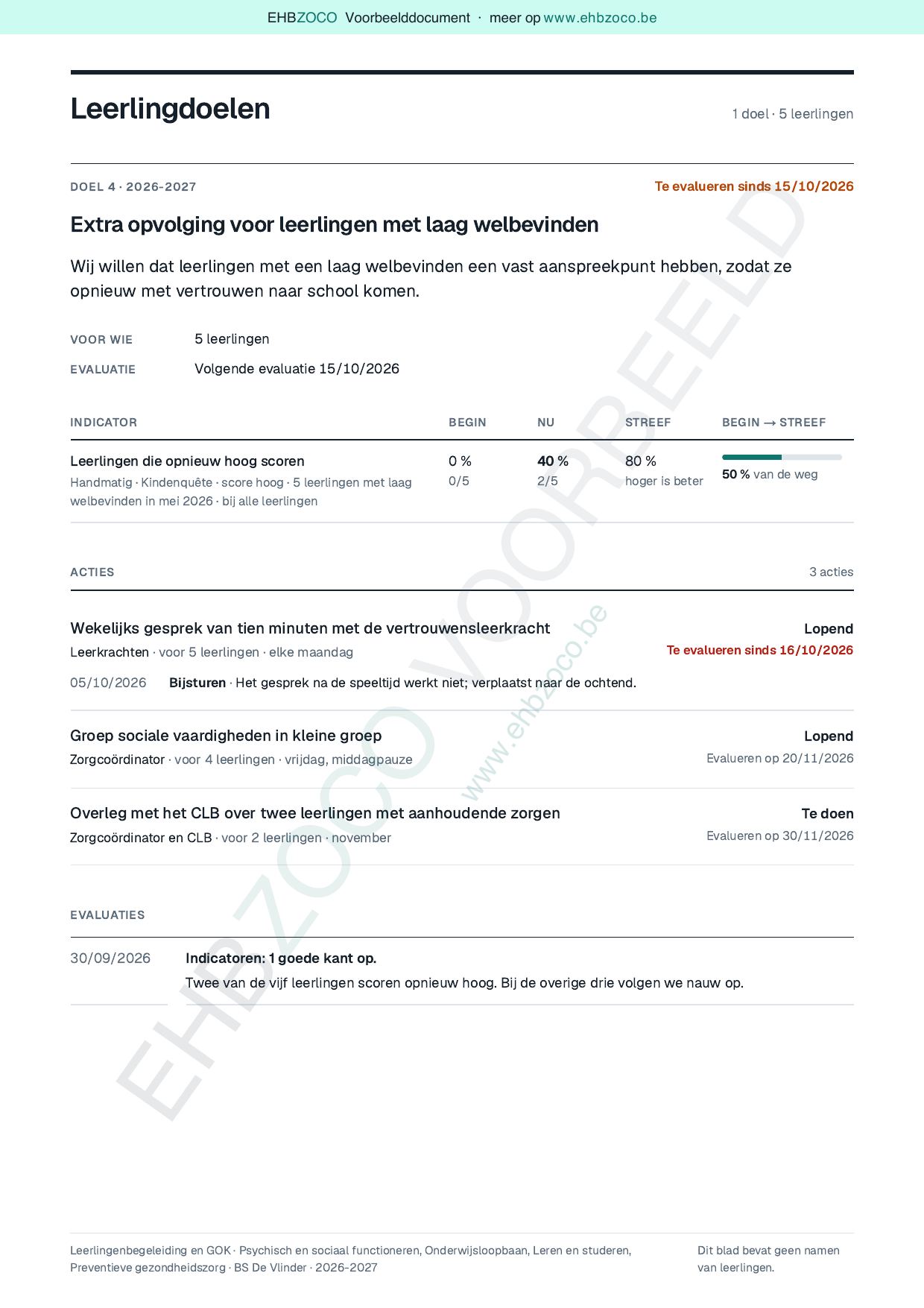 Pagina 7 van 19 van het voorbeeldbeleid