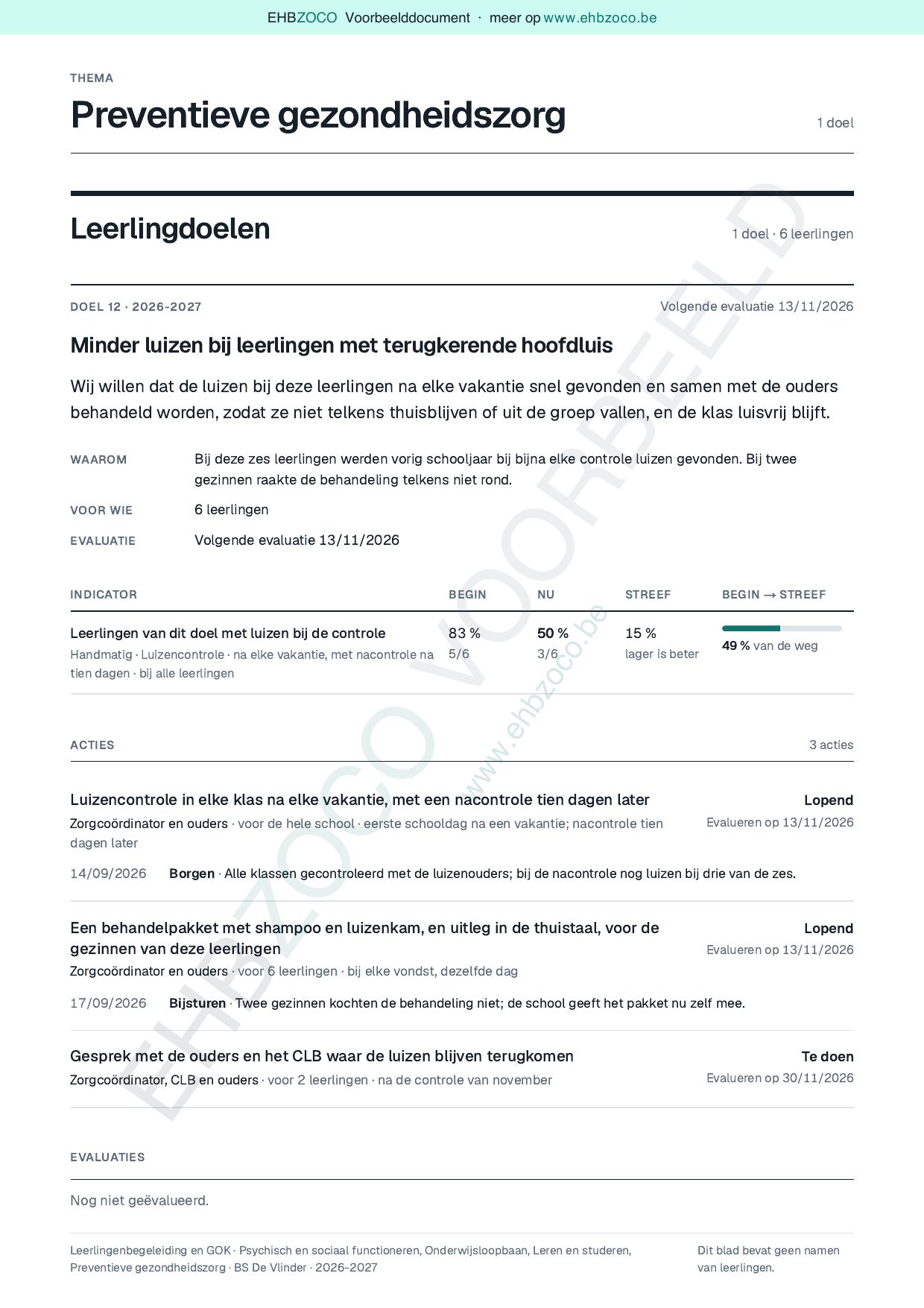 Pagina 19 van 19 van het voorbeeldbeleid